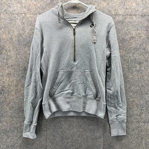Nike Sweater Women Medium Ladies Gray Pockets Full Zip Hoodie Outdoor Jacket